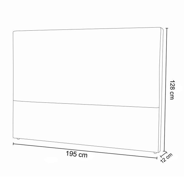 Imagem de Cabeceira King Estofada Capitône Caribe 195cm p/ Cama Box