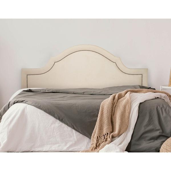 Imagem de Cabeceira King Estofada para Cama Box com Tachas 193x60cm Provençal Luxo