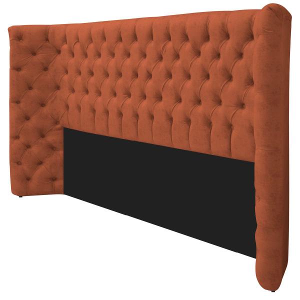 Imagem de Cabeceira King Everest P02 195 cm para cama Box Suede - Doce Sonho Móveis