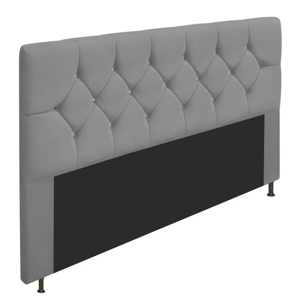 Imagem de Cabeceira King França A05 c/ Strass 195 cm para Cama Box Corano - Amarena Móveis