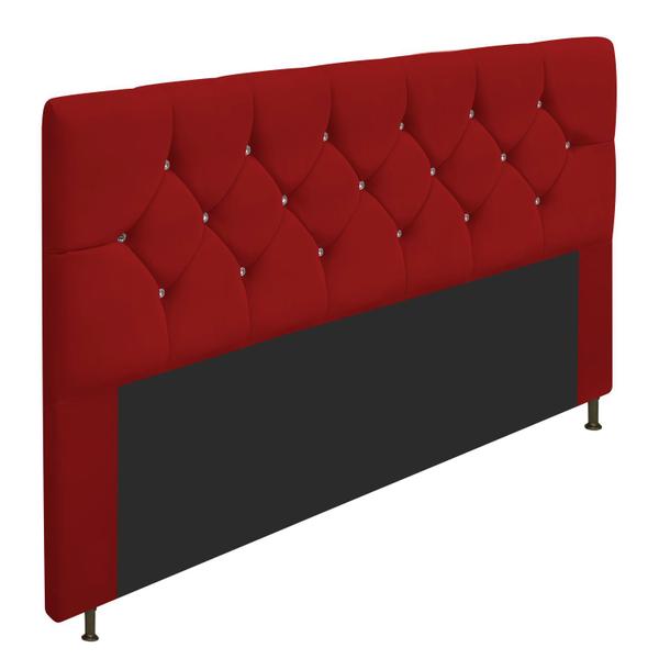 Imagem de Cabeceira King França A05 c/ Strass 195 cm para Cama Box King Corano - ADJ Decor