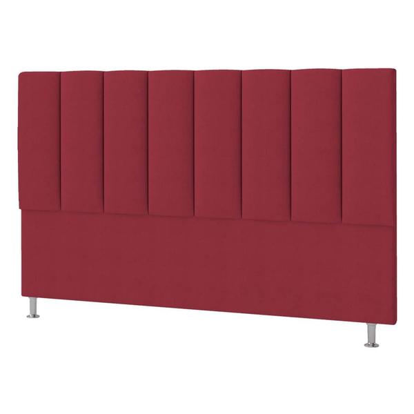 Imagem de Cabeceira King Hannover P04 195 cm Suede  Vermelho TCA 53 - Amarena Móveis