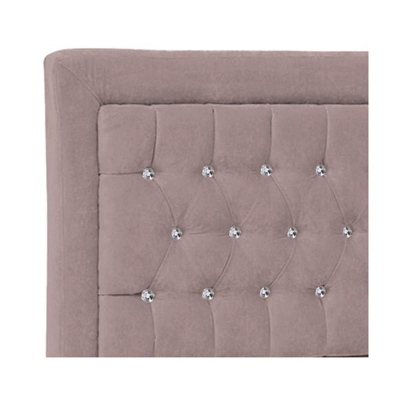 Imagem de Cabeceira King Iasi P04 195 cm Suede - ADJ Decor