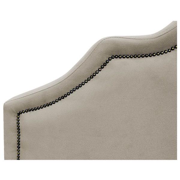 Imagem de Cabeceira King Orlando P02 195 cm para cama Box Suede - ADJ Decor