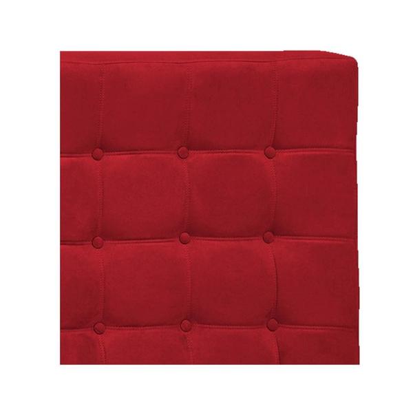 Imagem de Cabeceira King  Pequim P04 195 cm Suede  Vermelho TCA 53 - Amarena Móveis