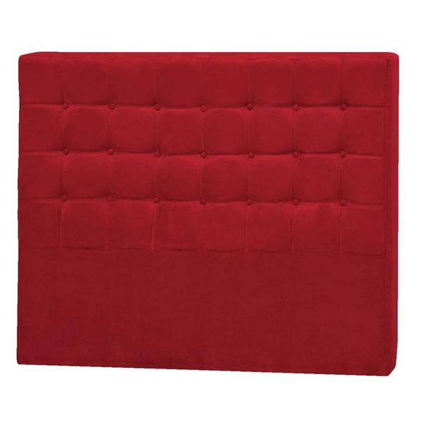 Imagem de Cabeceira King  Pequim P04 195 cm Suede  Vermelho TCA 53 - Amarena Móveis