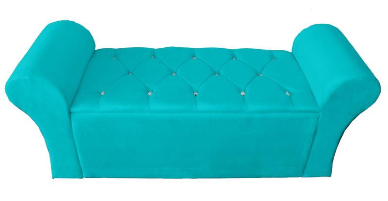 Imagem de Cabeceira Luxo + Recamier Baú Para Cama Box Casal King Size 195 Cm - Suede - Sv Decor