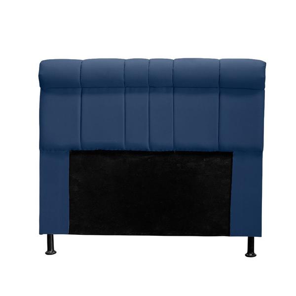 Imagem de Cabeceira Madri 120 cm Suede Azul Marinho