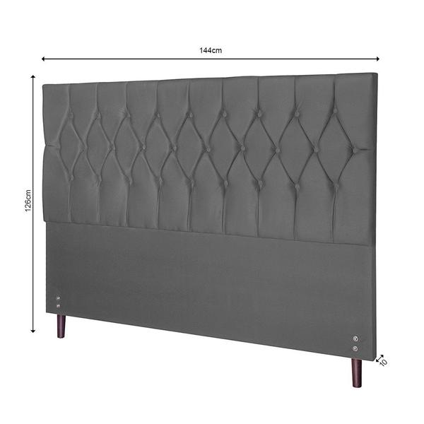 Imagem de Cabeceira Madri Para Cama Box Casal 144 cm Suede - SSX Multicoisas