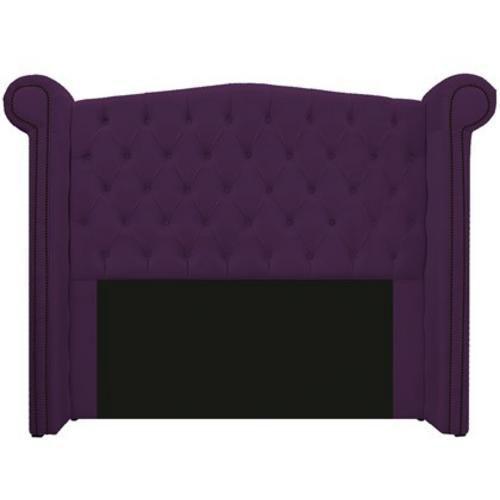 Imagem de Cabeceira Madrid 100 cm Suede Roxo