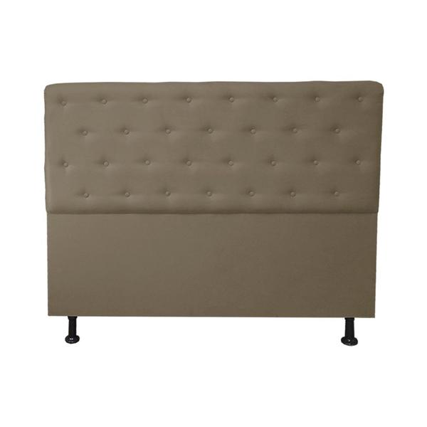 Imagem de Cabeceira mais Calçadeira Casal Juliana 140cm Para Cama Box Suede Capuccino - DS Estofados