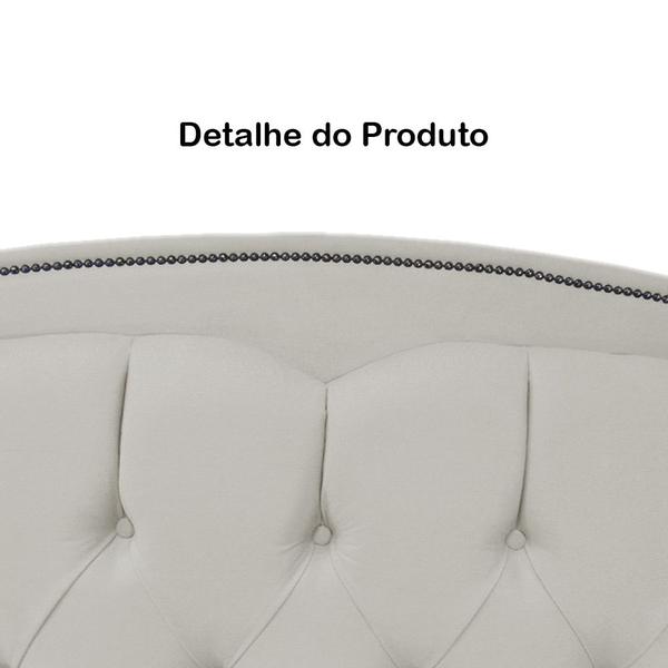 Imagem de Cabeceira mais Calçadeira Casal Queen 160cm Para Cama Box Diana Suede Bege - DS Estofados