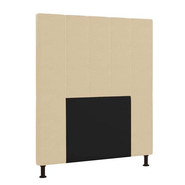 Imagem de Cabeceira Malibu Para Cama Box Solteiro 90 cm material sintético Bege - D'Rossi