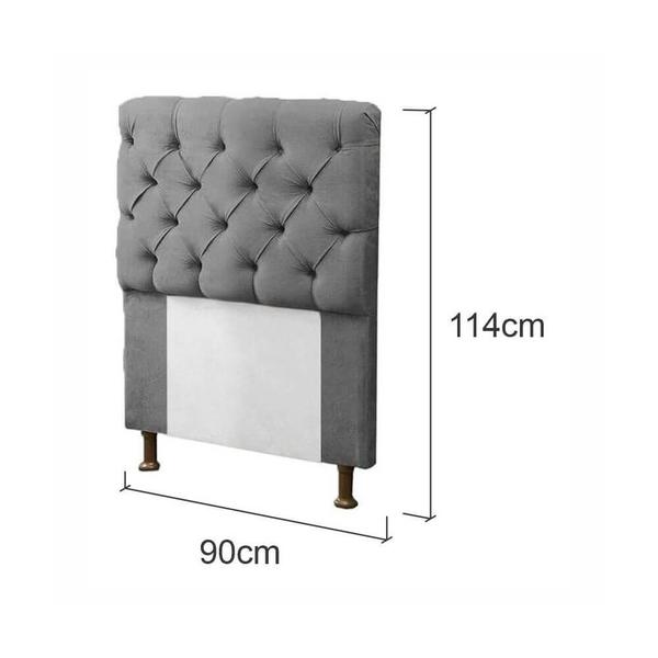 Imagem de Cabeceira Mirage Para Cama Box Solteiro 90cm com Capitonê