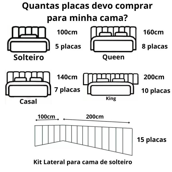 Imagem de Cabeceira Modulada Painel Adesivo 60x20 Veludo Estofada