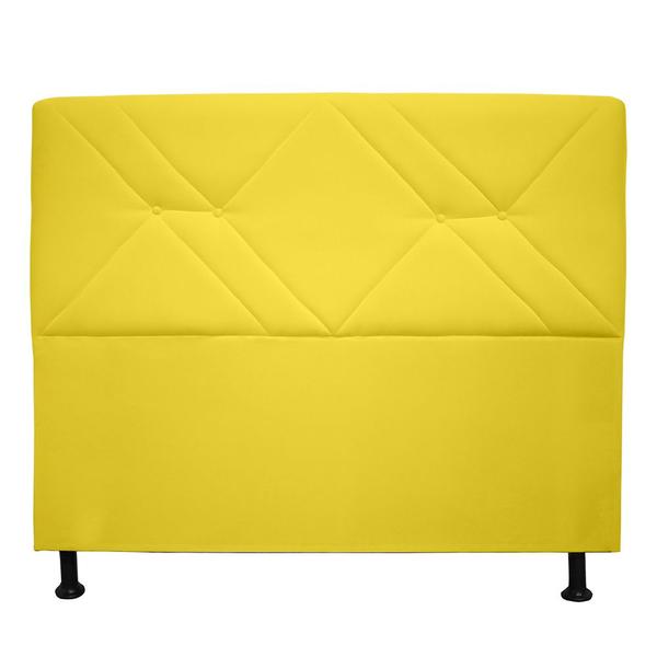 Imagem de Cabeceira Mônaco 100 cm Suede Amarelo