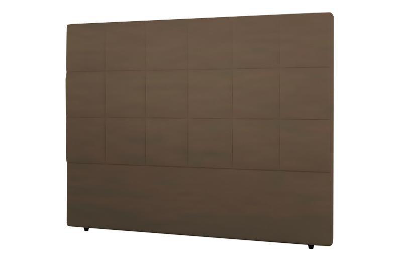 Imagem de Cabeceira Nairóbi Casal 1400mm Suede Marrom Taupe - Simbal