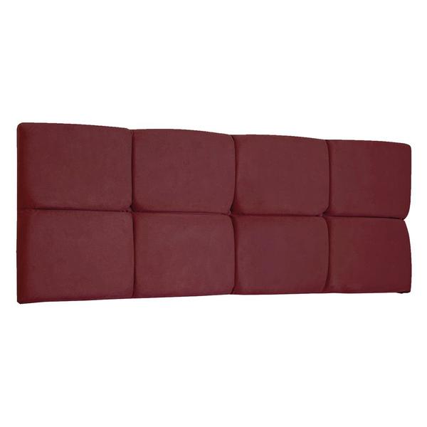 Imagem de Cabeceira Painel Casal 1,40m Nina Suede Marsala - Pallazio