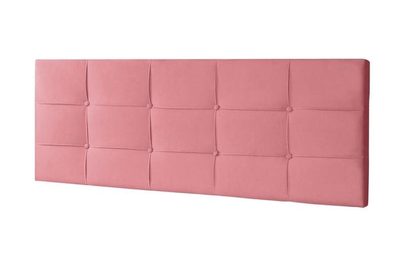 Imagem de Cabeceira Painel Casal 1,40m Roma Suede Rosa SKY MOBILE