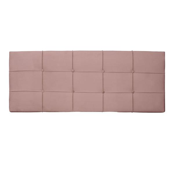 Imagem de Cabeceira Painel Casal Lia Slim 140 Cm Suede Rose - MV Estofados