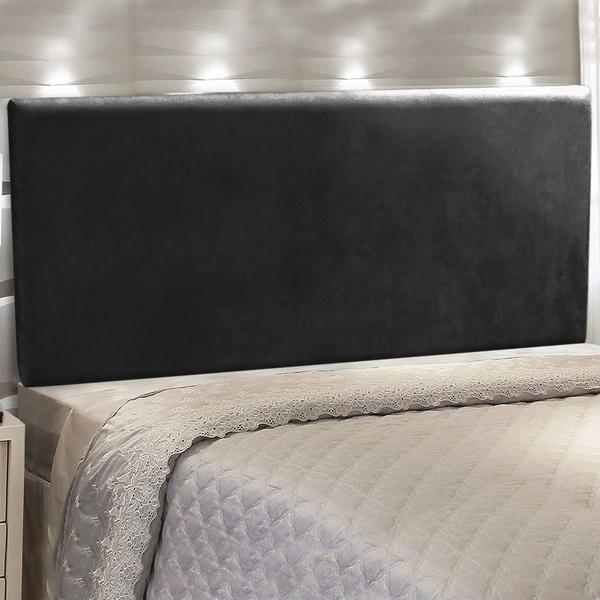 Imagem de Cabeceira Painel Clean para Cama Box Queen 160 cm Suede - D'Rossi