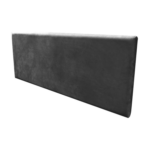 Imagem de Cabeceira Painel Clean para Cama Box Queen 160 cm Suede Preto - D'Rossi