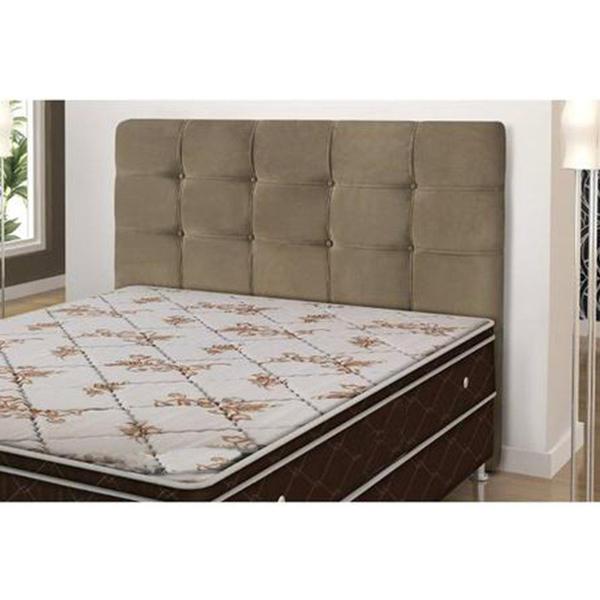 Imagem de Cabeceira Painel De Casal King 190cm Para Cama Box Clean Suede Bege - DS Móveis