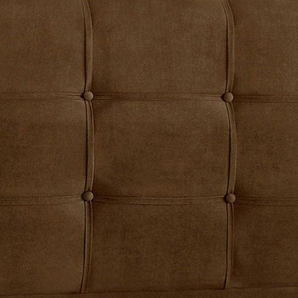 Imagem de Cabeceira Painel De Casal King 190cm Para Cama Box Clean Suede Marrom - DS Móveis