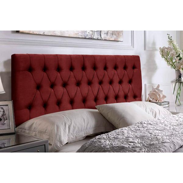 Imagem de Cabeceira Painel Imperatriz 1,58 Cm Cama Box Queen Vermelho