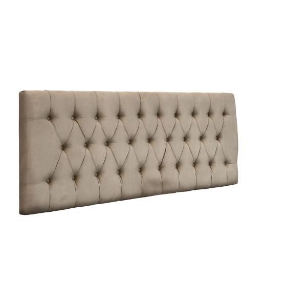 Imagem de Cabeceira Painel Imperatriz 1,58 Cm Cama Box Suede Bege