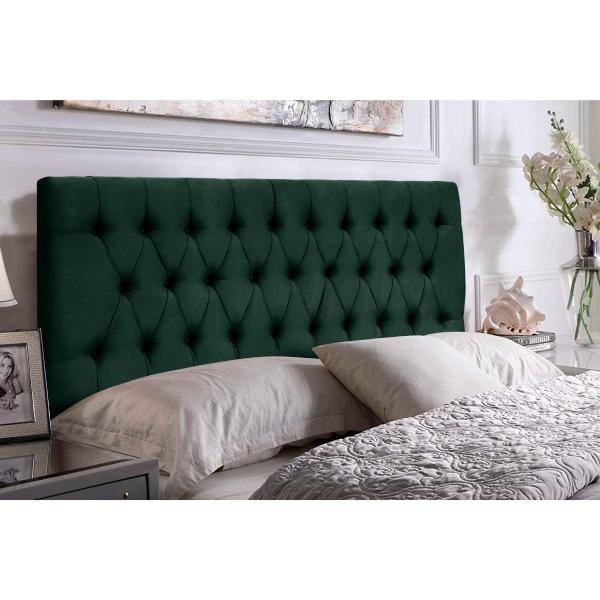 Imagem de Cabeceira Painel Imperatriz 1,58 Cm Cama Box Verde Militar