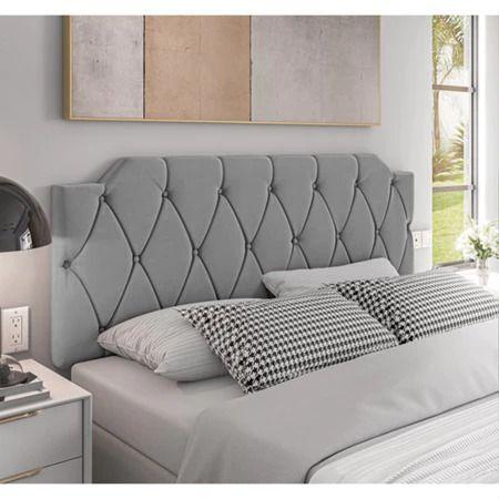 Imagem de Cabeceira Painel Kelly Cama Box Casal 1.40 Estofada - Varias Cores