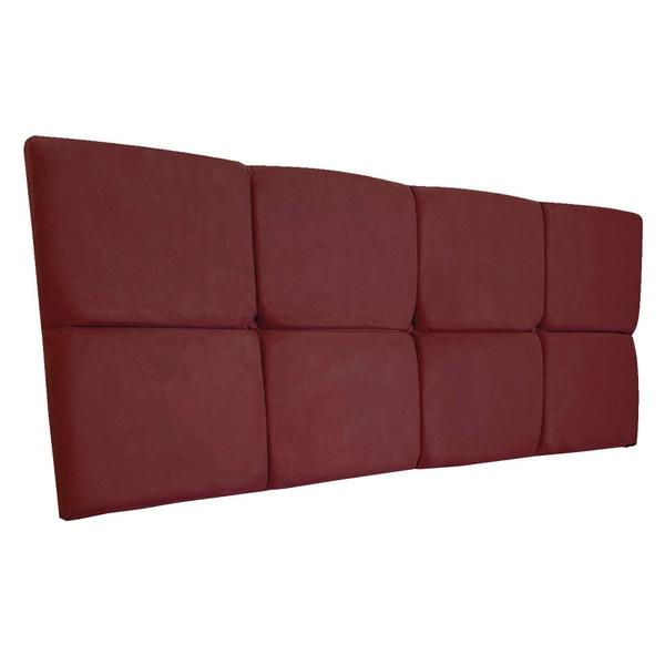 Imagem de Cabeceira Painel King 1,95m Nina Suede Marsala - Pallazio