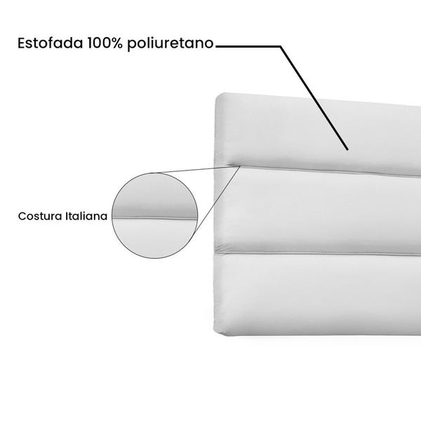 Imagem de Cabeceira Painel La Italiana Para Cama Box Queen 160 cm material sintético - D'Rossi