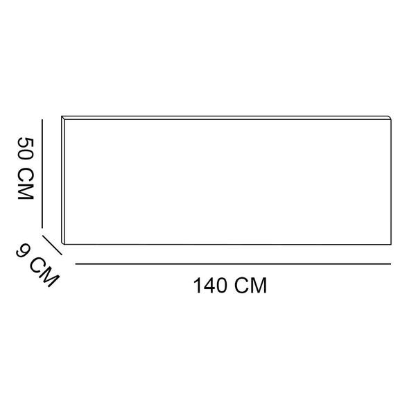 Imagem de Cabeceira Painel Modulada Casal 1,40m Lorena Suede - Pallazio