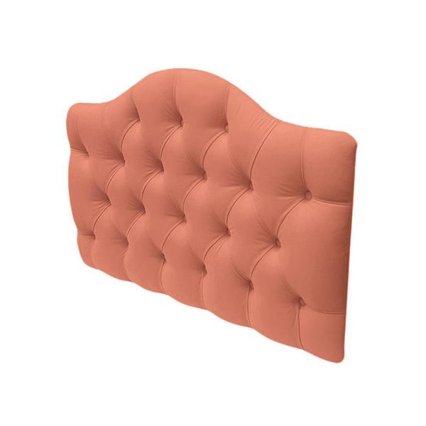 Imagem de Cabeceira Painel P/ Cama Casal 140cm Prince Suede Coral - DL DECOR