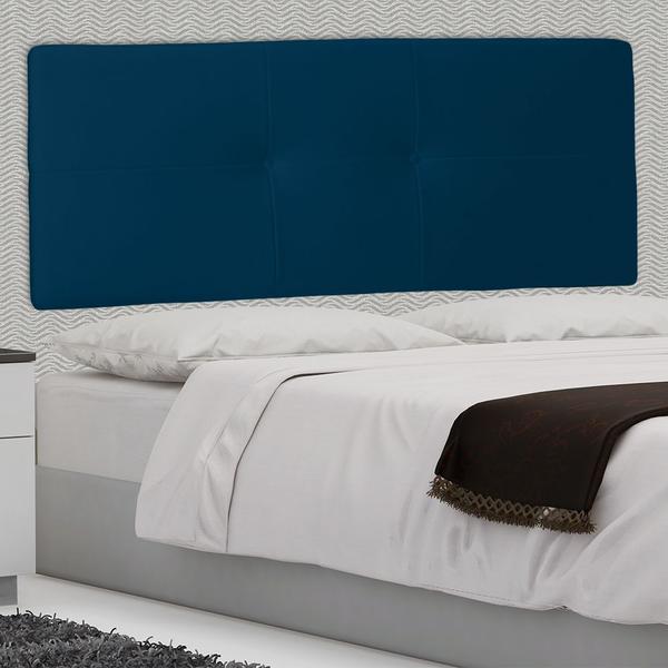 Imagem de Cabeceira Painel Queen 160 Cm Poliana Suede Azul Marinho - MV Estofados Shop