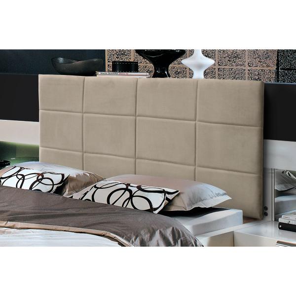 Imagem de Cabeceira Painel Raissa 1,00 Cm Para Cama Box Suede Bege