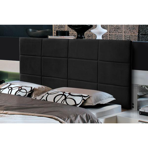 Imagem de Cabeceira Painel Raissa 1,58 Cm Cama Box Queen Preto