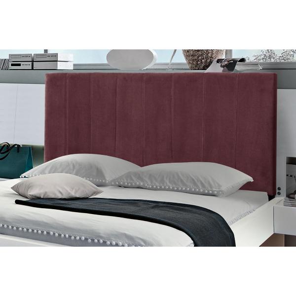 Imagem de Cabeceira Painel Vitória 1,20Cm Cama Box Suede Marsala