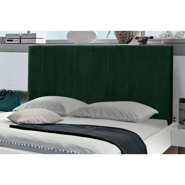 Imagem de Cabeceira Painel Vitória 1,93Cm Cama Box King Verde Militar