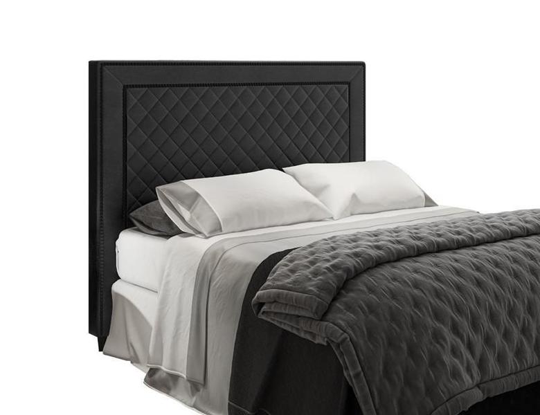 Imagem de Cabeceira Para Cama Box Arezzo Casal 1,40cm Laminado Preto - FdECOR