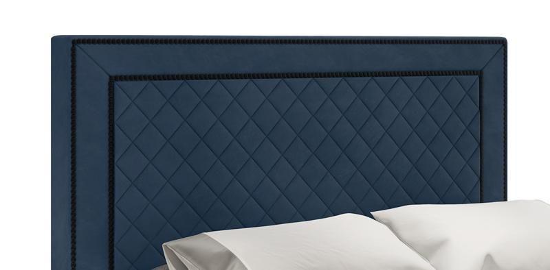 Imagem de Cabeceira Para Cama Box Arezzo Casal 1,40cm Veludo Azul - FdECOR