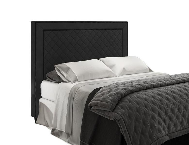 Imagem de Cabeceira Para Cama Box Arezzo Queen 1,60cm Suede Preto - FdECOR