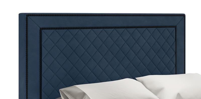 Imagem de Cabeceira Para Cama Box Arezzo Solteiro 0,90cm Veludo Azul - FdECOR