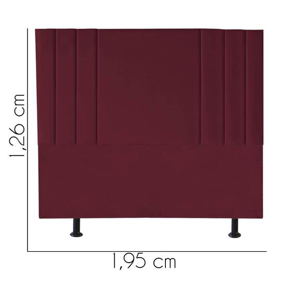 Imagem de Cabeceira para Cama Box Casal 1,95 cm Grécia - Oferta House