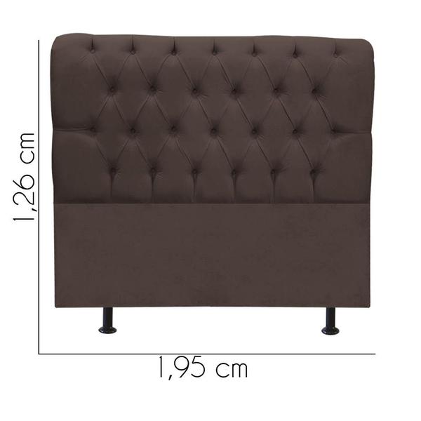 Imagem de Cabeceira para Cama Box Casal 1,95 cm Paris - Oferta House