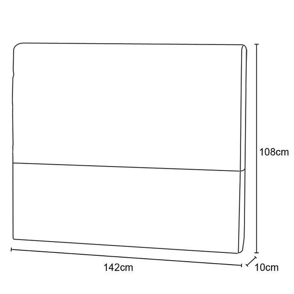 Imagem de Cabeceira Para Cama Box Casal Clean 1400mm - Suede Marrom Taupe - Simbal