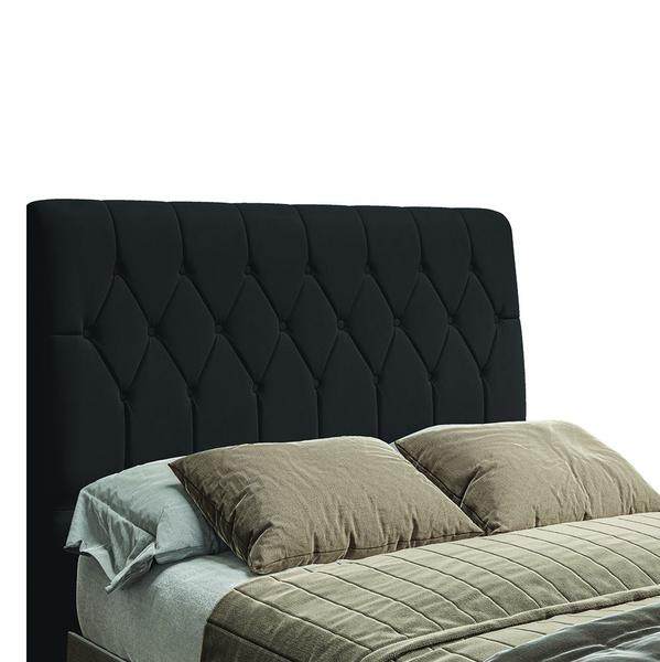 Imagem de Cabeceira para cama box casal istambul dobuê 1.40m com capitonê chocolate suede