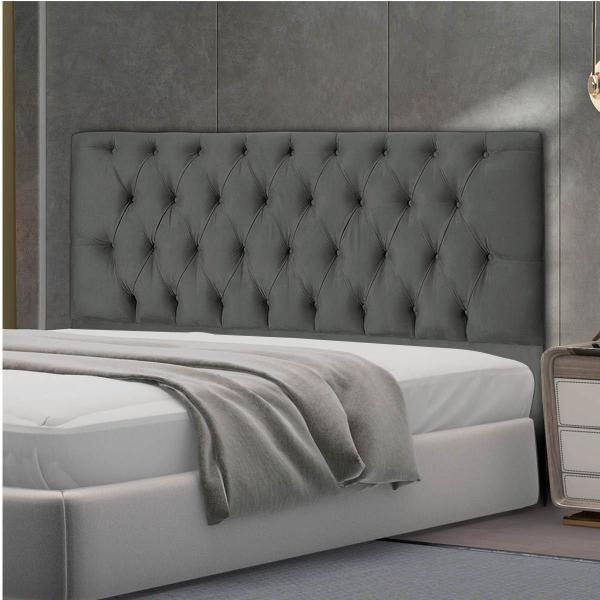 Imagem de Cabeceira Para Cama Box Casal Jade 138Cm Estofada Suede Diversas Cores